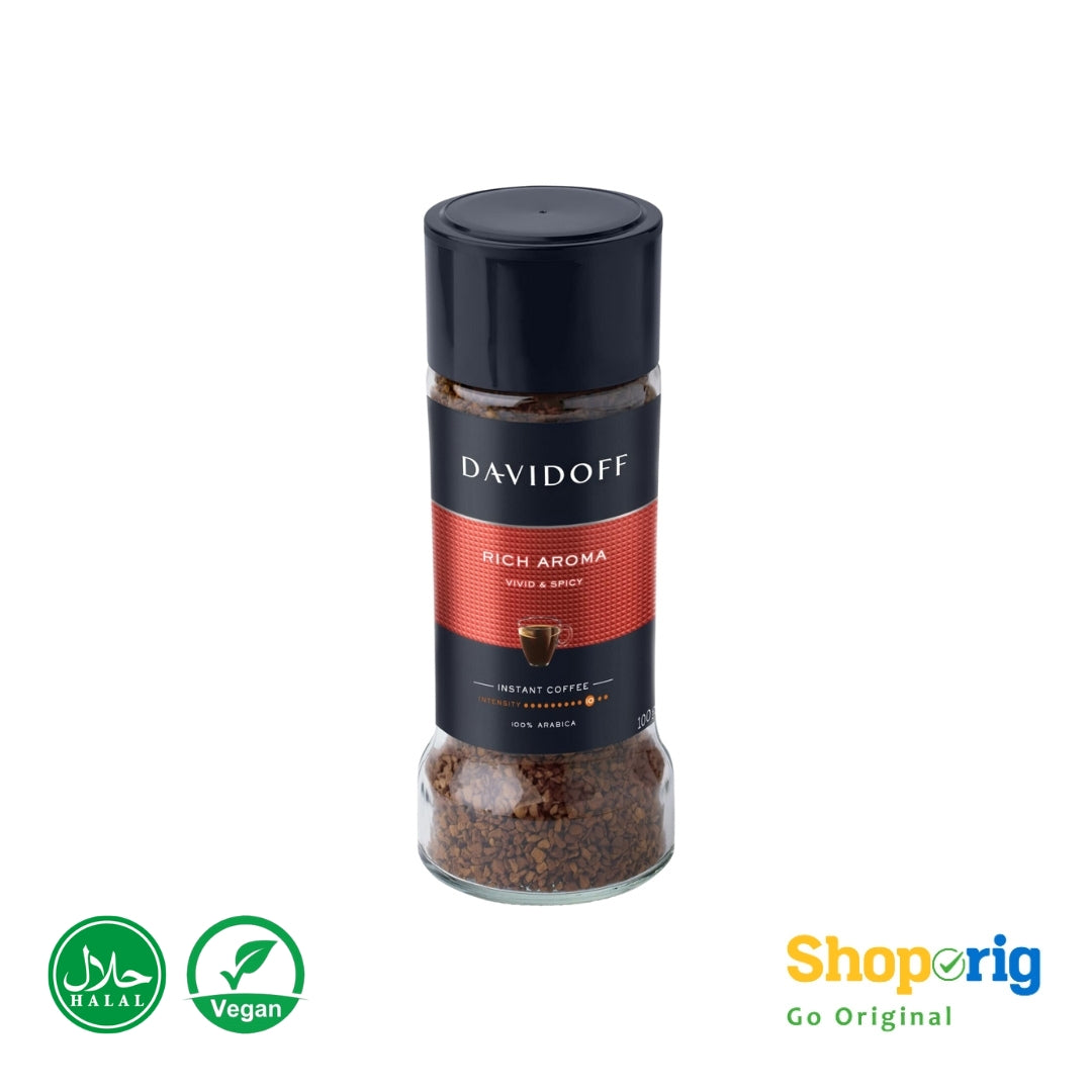 DAVIDOFF Rich Aroma Instant Coffee 100% Arabica Beans-Switzerland